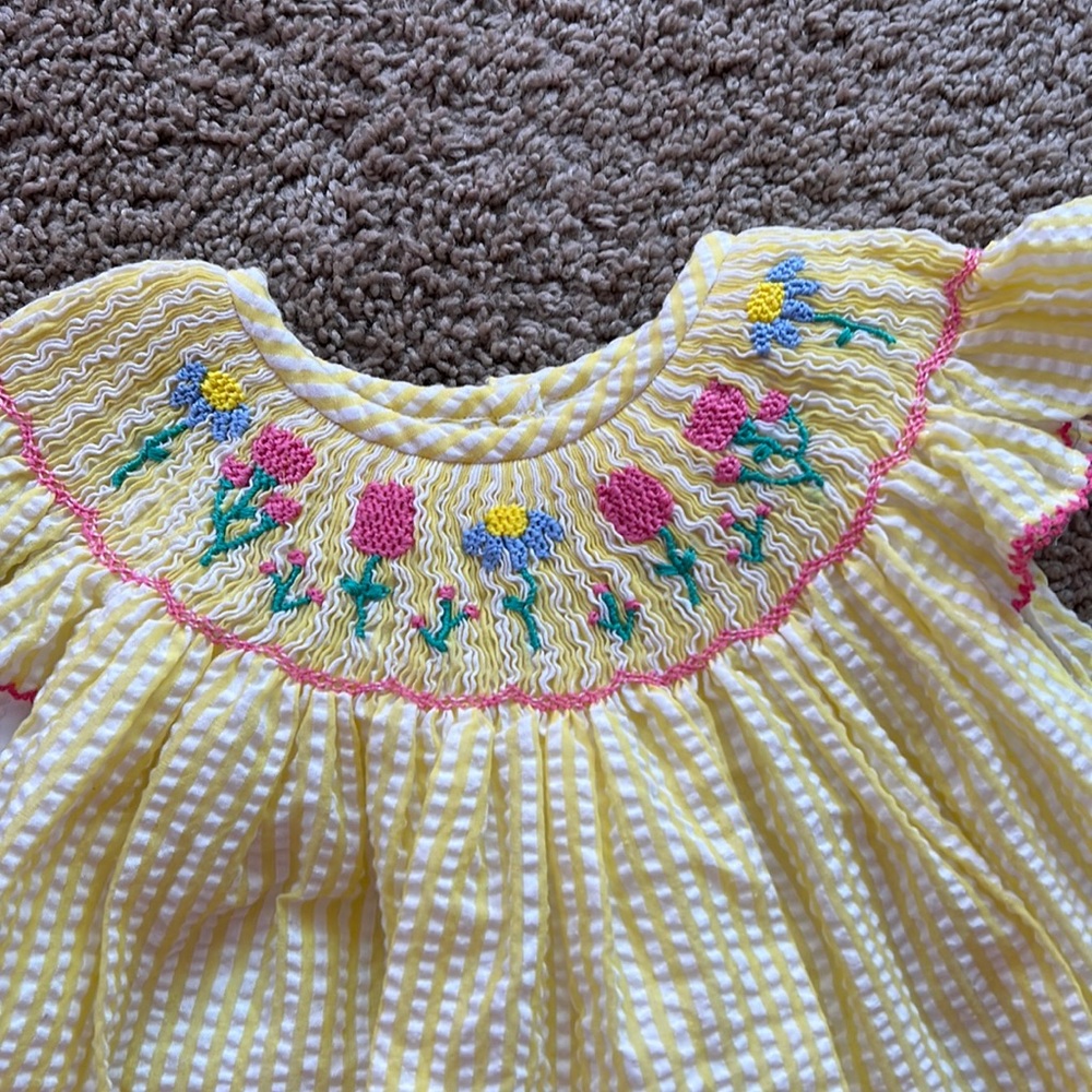 Flowery smock